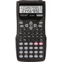 calculadora cientifica rebell sc2040 bolsillo 12 digitos 2 lineas negro