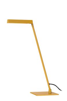 Lámpara de escritorio de metal con 1 led integrado, ocre
