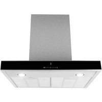 grundig gdk2774bb chimney cooker hood - stainless steel  black stainless steel