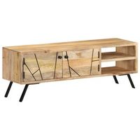 mueble para tv de 110x30x40 cm madera maciza de mango vidaxl