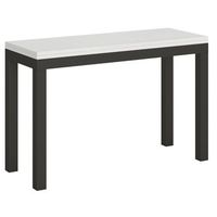 consola extensible doble encimera 120x4590 o 120200x4590 cm evira-color blanco-anchura 200 cm