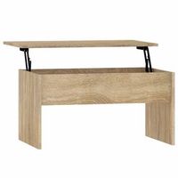 mesa de centro madera ingenieria roble sonoma 80x505x415 cm vidaxl