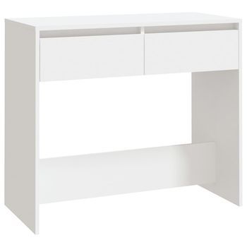 Mesa Consola，mesa De Entrada，mesa Auxiliar De Madera Contrachapada Blanco 89x41x76,5 Cm