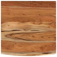 tablero de mesa  tablero escritorio cuadrado madera maciza acacia borde vivo 80x80x38 cm