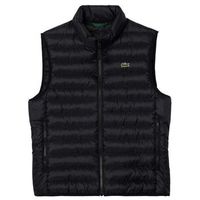 chaleco lacoste puffer negro