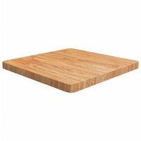 tablero de mesa cuadrada madera roble marron claro 60x60x4 cm vidaxl