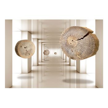 Papel Pintado 3d - Madera Volante (300x210 Cm)