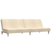 sofa cama de 2 plazas tela color crema