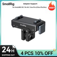soporte adaptador smallrig para insta360 x5  x4 air  ace pro 2ace proace con un soporte plegable de 2 clavijas para palos de selfie 5814