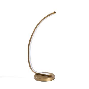 Lámpara De Mesa Bevel-13322 Oro Metal 18 Cmx43x 13 Cm