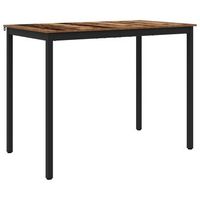 mesa de barra de pie madera de ingenieria rectangular vidaxl