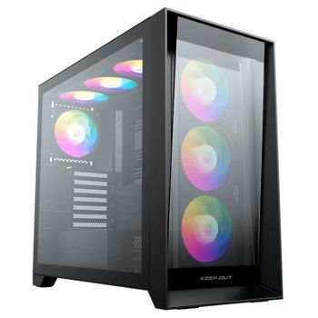 Caja PC Gaming Keep Out XC-911PROXL+ Cristal Templado ARGB E-ATX/ATX/Micro-ATX/ITX Negra