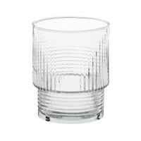 vaso de vidrio transparente