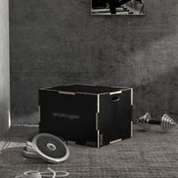 cajon pliometrico sportnow madera de haya 76x61x51 cm negro