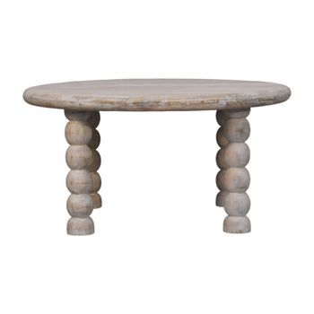 Mesa De Centro De Madera Maciza, Muebles Artesanales Marcellus