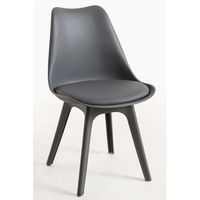 pack 2 sillas synk suprym de polipropileno 824843 cm - gris oscuro