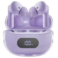 auricular true wireless intenso t313ae anc bluetooth 54 estuche carga usb-c purpura