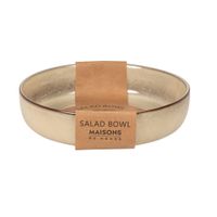 plato hondo de ceramica verde arcilla
