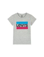 camiseta levis sportswear logo tee nina grey