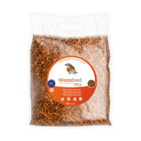 wormfeed mix - combinacion de insectos alta calidad 1 kg - mezcla de larvas de tenebrio y mosca para aves reptiles roedores y peces - alto en proteinas y con omega 3 y 6 - produccion europea -