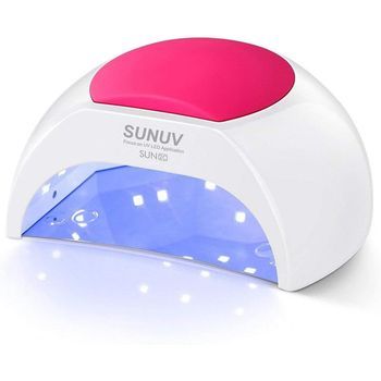 Sunuv Lámpara Secadora De Uñas, Profesional Led Uv Lampara Uñas De Gel, Curado Luz En 4 Modos Para Tiempo 10s, 30s, 60s Y 90s