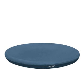 Cobertor para Piscina Hinchable Redonda con Faldón de 30 cm – Cubierta Protectora de Vinilo Resistente 0,18 mm con Cuerda de Sujeción – Tapa Impermeable contra Hojas, Suciedad y Lluvia – Compatible