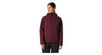 chaqueta con capucha helly hansen odin stretch burdeos para mujer