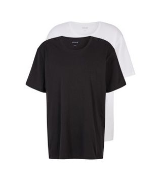 BOSS para hombre. 50475287 Pack 2 Camisetas Comfor blanco, negro (3XL), Casual, Algodón, Manga corta