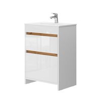conjunto de muebles de bano detmold 2 partes armario bajo 60 cm vicco