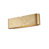 aplique hug con difusor cortado a laser en hierro lacado en blanco con dec oro antiguo 2 luces 45 p10 bl316-ap2-oro