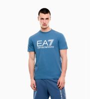 ea7 para hombre 7m001412af22264 camiseta core identity de punto azul xxl casual algodon manga corta