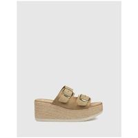 kamome sandalias alpargata svetla taupe para mujer