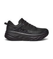 hoka para hombre 1110518 zapatillas bondi 7 negro 41 13 plano 1 a 3cm cordones casual deportivo