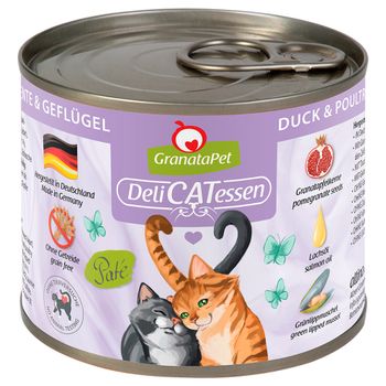 GranataPet DeliCatessen 24 x 200 g - Pack Ahorro - Pato & Ave