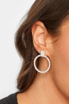 Pendientes De Aro Con Brillo