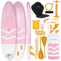 tabla paddle surf hinchable con accesorios huiike  sup con remo doble uso asiento kayak rosa 10