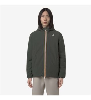 K-way para hombre. K6128VW Chaqueta Warm Reversible verde (XXL), Casual, Nylon