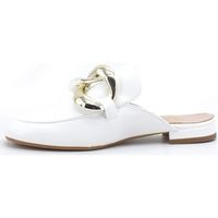 divine follie sandalias sabot fibbia laminato bianco 190 para mujer