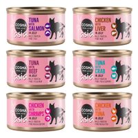 cosma asia en gelatina 24 x 85 g - pack ahorro - pack mixto 6 variedades