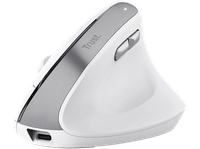 raton inalambrico - trust bayo ii inalambrico 2400 ppp ergonomico blanco