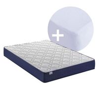 pack colchon viscoelastico essential 135x200cm altura 14cm y protector colchon fusion home