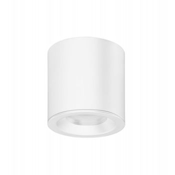 Foco techo superfície tubular para bombilla gu10 blanco 85mm