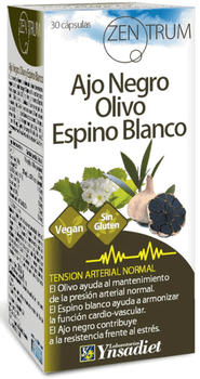 Ynsadiet Zentrum Ajo Negro, Espino Blanco y Olivo 30 Cápsulas