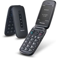 panasonic kx-tu550exb telefono movil plegable para personas mayores 4g 28 azul
