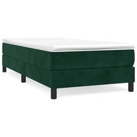 cama tapizada 203x90x25 cm contrachapado madera procesada - verde