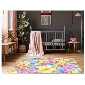 Alfombra Infantil Mariposas 95 X 200 Cm