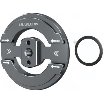 Lanxire Adaptador Trípode Teléfono Magnético Metal, Soporte MagSafe iPhone 15 14 Android, Doble Zapata Fría Mic Trípode