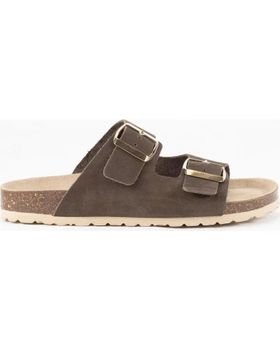 de KESLEM SANDALIA DE PIEL PARA MUJER EN COLOR MARRON