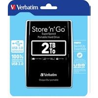 verbatim store n go disco duro externo 2048 gb negro