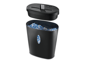 Destructora de papel - Hama Safe X120, 15L, 72 dB, Tritura Tarjetas, CD, Discos Blu-Ray y DVD, Negro